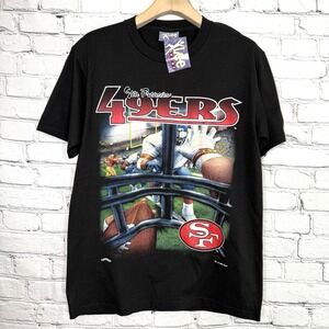 Vintage 1995 San Francisco 49ers Face Mask Vision T-Shirt‎ M Lee Sport Deadstock